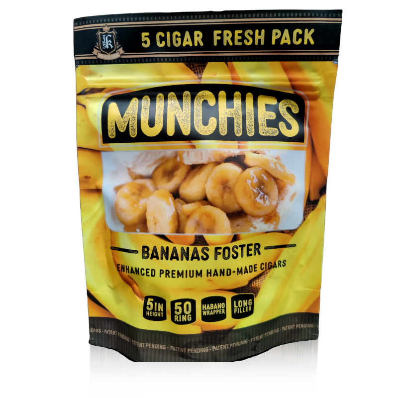 BANANAS FOSTER CIGARS: Munchies Gourmet Cigars / 5 Pack!